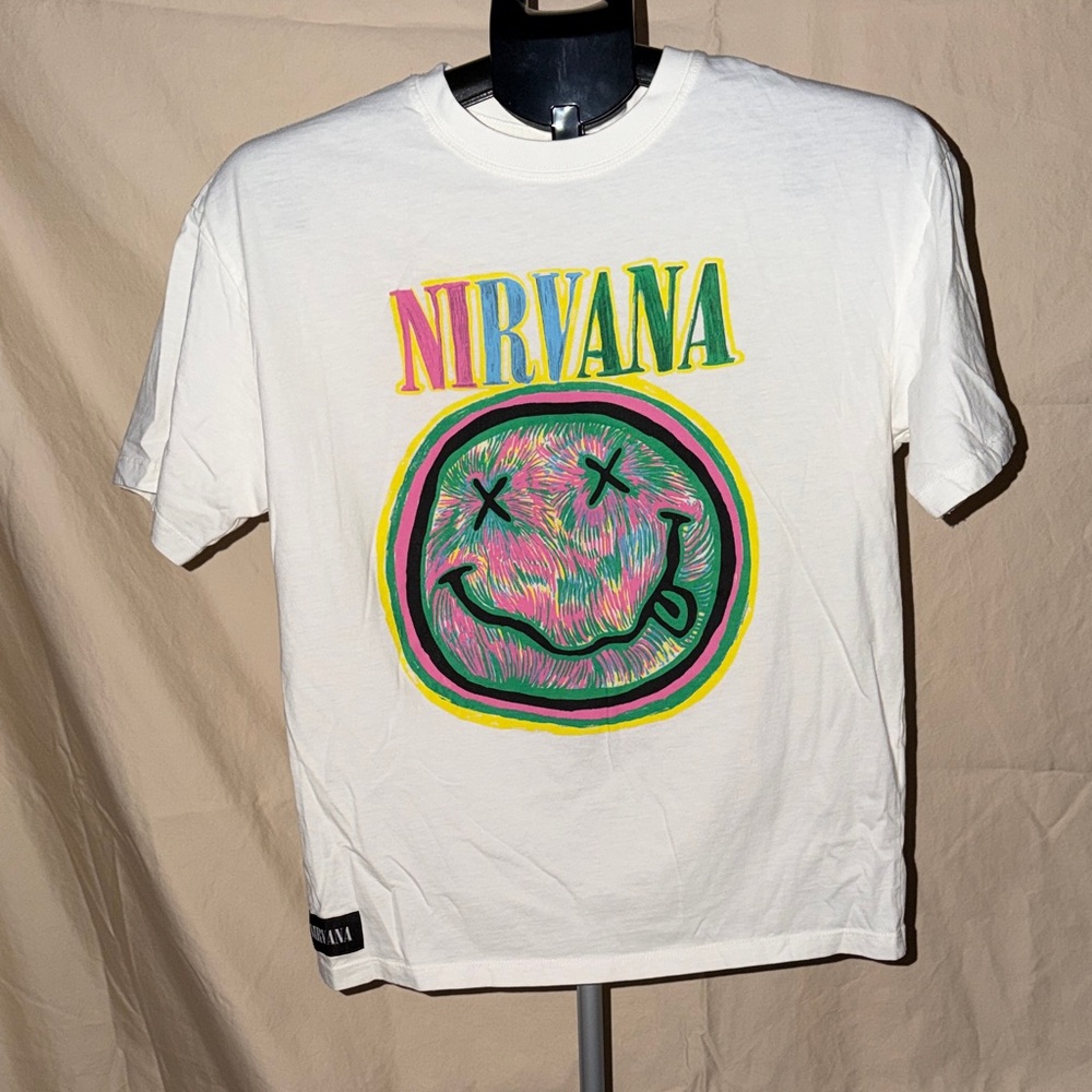 Zara White Tee with Colorful Graphic
